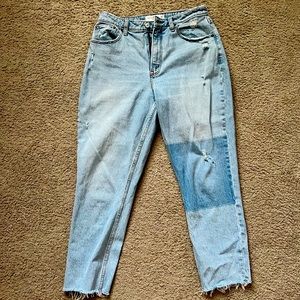 Abercrombie Curve Love high rise Mom Jeans